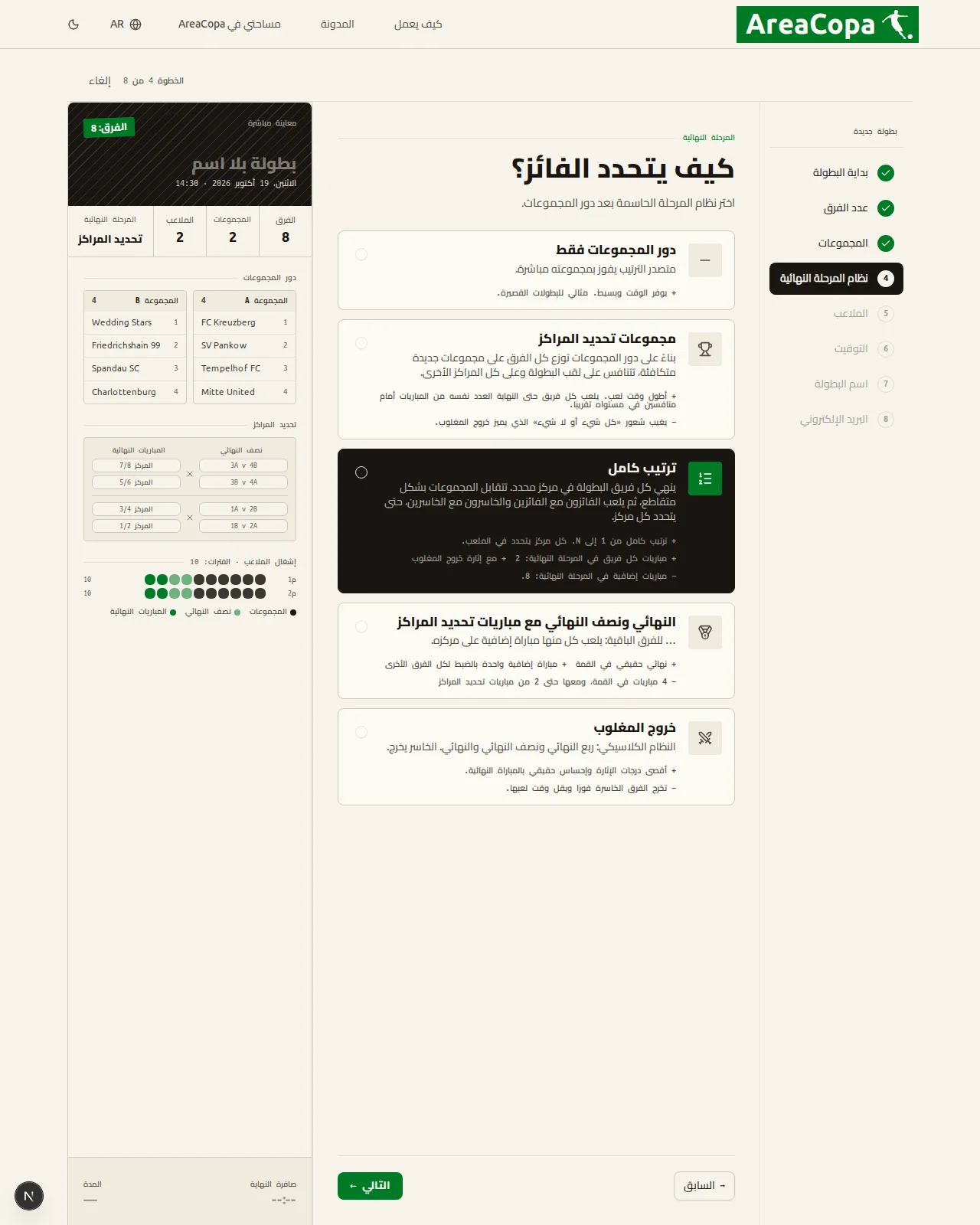 كيف يتحدد البطل؟