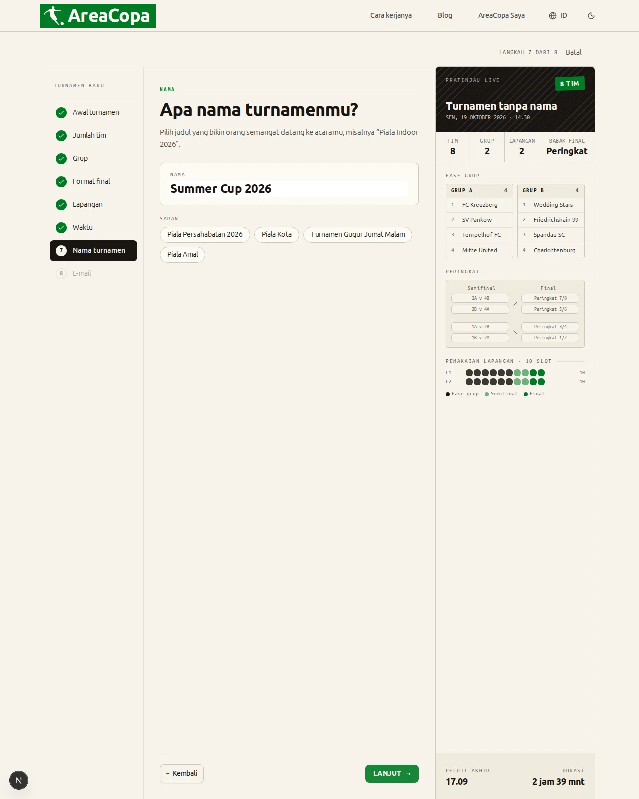 Apa nama turnamenmu?