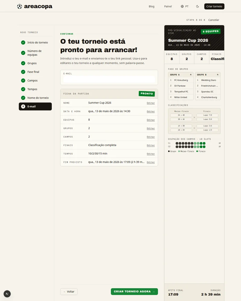 Email e vamos