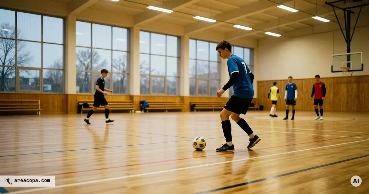 Turniej halowy futsal zimą: jak zorganizować rozgrywki dla 6 do 10 drużyn w 2 do 3 godziny